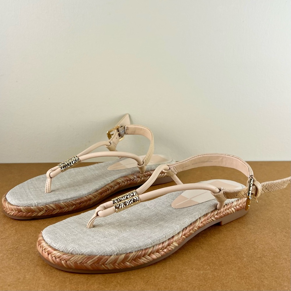 NEW DOLCE VITA BEIGE SLINGBACK SANDALS - Picture 8 of 12